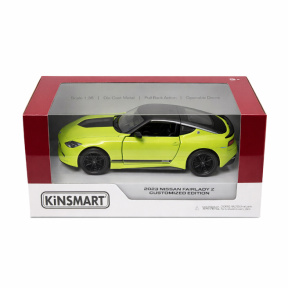Kinsmart Mașină Nissan Fairlady Z 2023, scara 1:38, galben neon