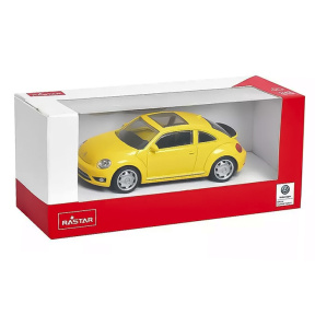 Mașină RASTAR Die cast 1:43 Volkswagen Beetle, galbenă