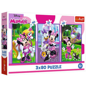 Puzzle "3x80" -Minnie and friends
