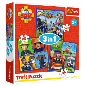 Puzzle "3in1" -Fireman Sam day