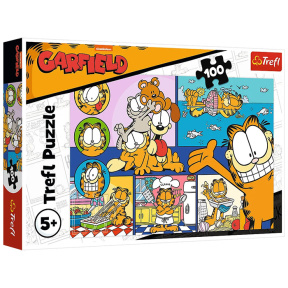 Puzzle "100" - Lazy Garfield