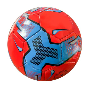 Футбольный мяч красно-синий