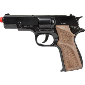Pistol poliție negru (8 gloanțe)