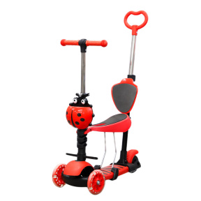 Самокат детский 3в1 красный