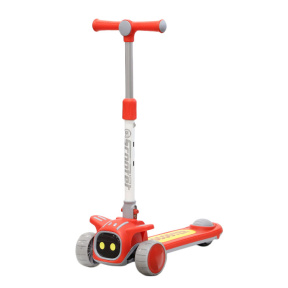 Детский самокат "Космонавт" c 3-мя колесами, красная