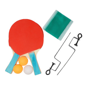 Ракетки для настольного тенниса с 3-мя мячами, сеткой и чехлом
