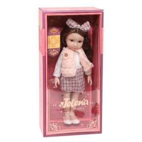 Кукла "Jelena" с одеждой и бантом 38 см