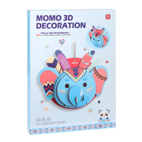 Set creativ decor 3D din carton, Elefant, 31 cm