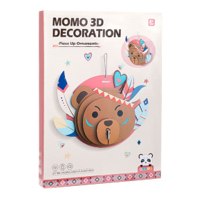 Set creativ decor 3D din carton, Urs, 31 cm