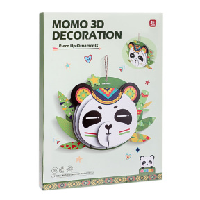 Set creativ decor 3D din carton, Panda, 31 cm