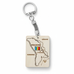 Breloc Harta Moldovei (dreptunghiular)