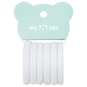 Резинки для волос MESHU "Essence" Белый 6 шт.