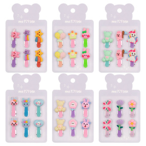 Заколки для волос MESHU Детские ассорти, 6 шт.