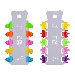 Agrafe MESHU Culori Neon 10 buc.