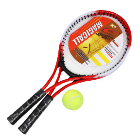 Ракетки для тенниса с мячом и чехлом, красные