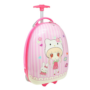 Valiză pentru copii cu desene animate, roz