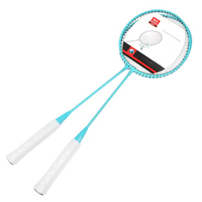 Ракетки для бадминтона с чехлом, голубые