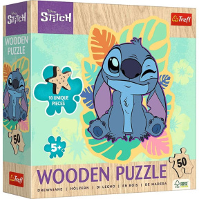 Пазлы "50 Wooden Contour Puzzle" - Happy Stitch / Disney Lilo&Stitch