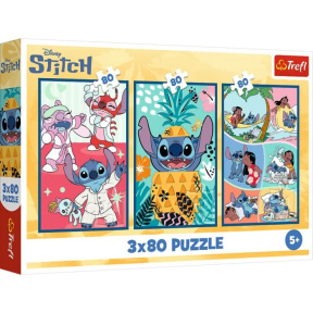 Puzzle "3x80" - Stitchs world / Disney Lilo&Stitch