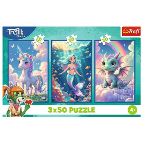 Puzzle "3x50" -  Together in a colourful world / The Treflik Family