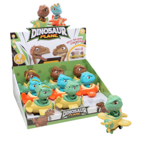 Игрушка заводная Динозавр в самолете 9 шт, в ассортименте