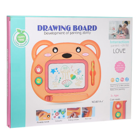 Tablă de desen "Urs" cu stilou, ștampile