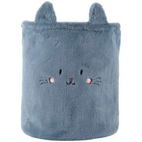 Coș de depozitare Kite 3100 Cute Cat 30x35 cm, pluș, gri