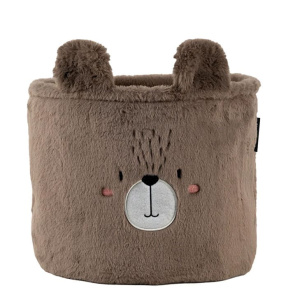 Coș de depozitare Kite 3100 Sweet Bear 30x25cm, pluș, maro