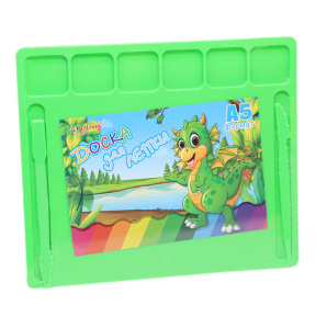 Planșă de modelaj cu decor A5 verde