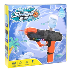 Электрический водный пистолет со светом, оранжевый