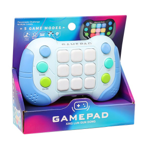 Consolă electronică, albastră cu albastru deschis