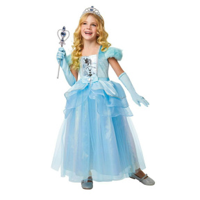 Костюм карнавальный Голубая принцесса 7-8 лет