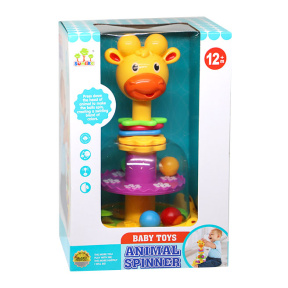 Юла-карусель жираф с прыгающими шариками