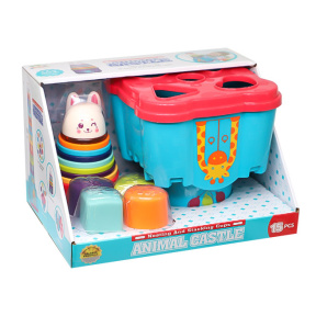 Пирамидка-сортер "Замок со стаканчиками"