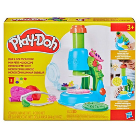Set de joacă PlayDoh Microscop strălucitor