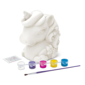 Pușculița "Unicorn" de pictat, cu sclipici