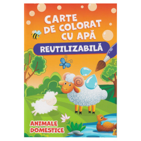 Carte de colorat cu apă. Animale domestice