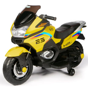 Motocicletă electrică, galbenă