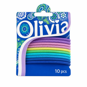 CHA Набор резинок для волос Olivia (10 шт.), лазурные