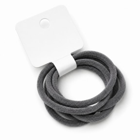 Elastic de păr CHA WWWL (4 buc), gri închis