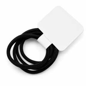 Elastic de păr CHA WWWL (4 buc), negru