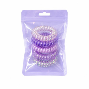 Set agrafe spiralate CHA (6 buc), violet