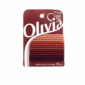 CHA Набор резинок для волос Olivia (10 шт.), кофейные