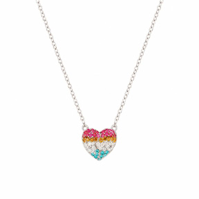 CHA Набор цепочек (2 шт.) Half Heart 4 colors (Big sister+Little sister)