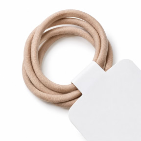 Set de elastice de păr CHA WWWL (4 buc.), Bej