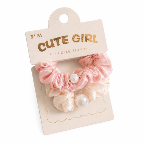 CHA Набор резинок для волос Cute Girl (2 шт.), розовый микс