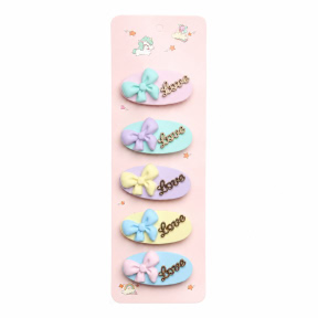 Set agrafe de păr CHA LOVE BOW (5 buc)