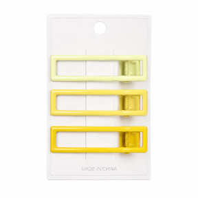 Set agrafe CHA, mix galben (3 buc)