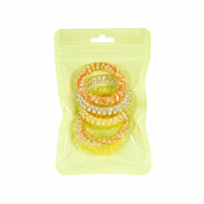 Set agrafe spiralate CHA (6 buc), galben