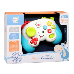 Gamepad cu lumină și sunet, albastru